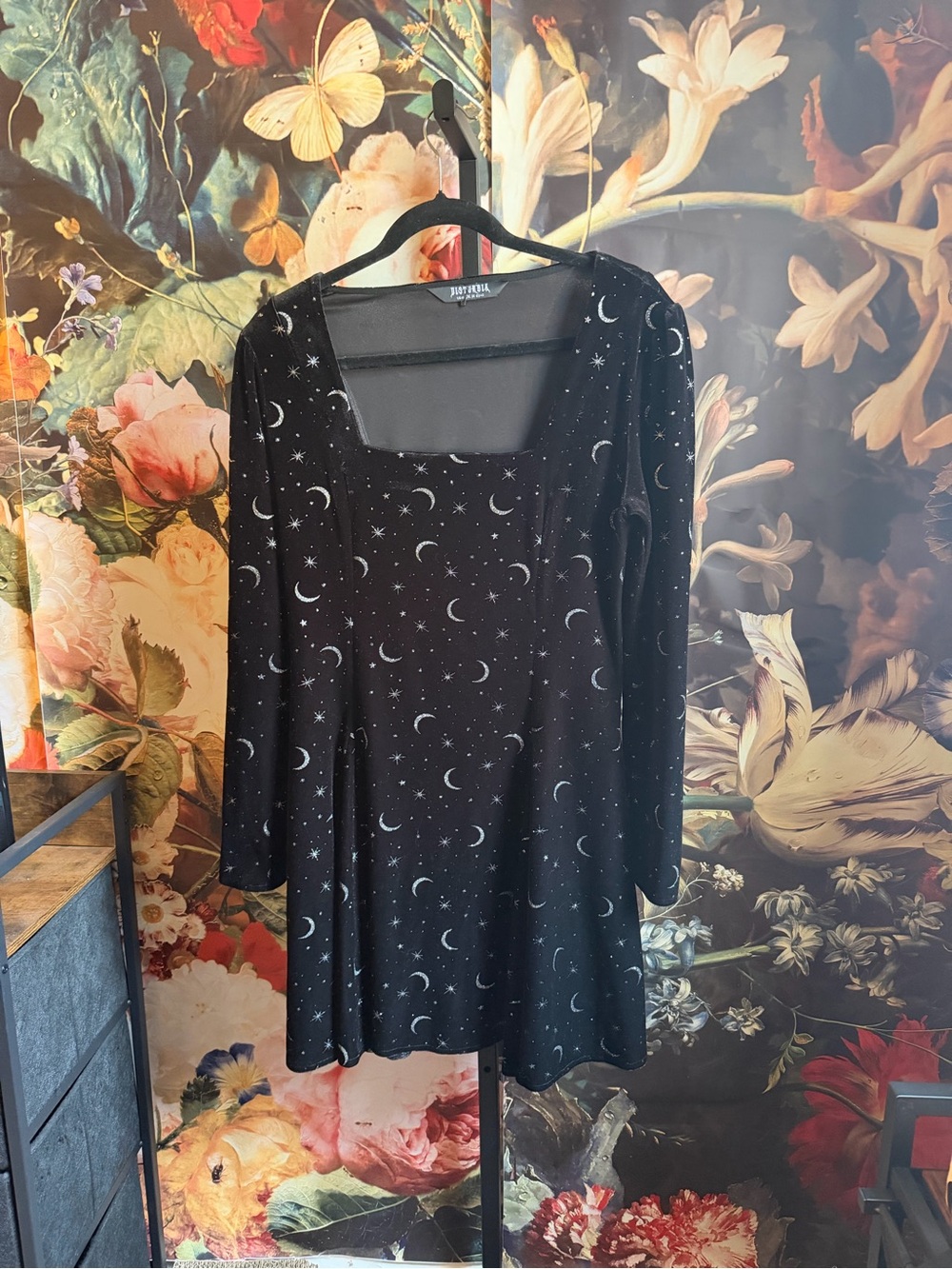 US10/UK15 Disturbia Celestial velvet dress in EUC!